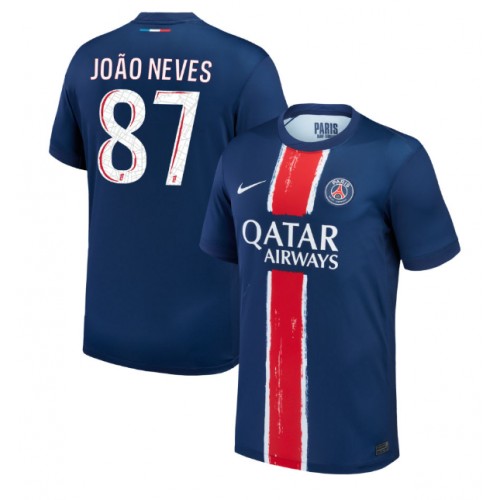 Paris Saint-Germain Joao Neves #87 Domaci Dres 2024-25 Kratak Rukav